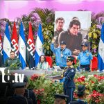 Presidente Daniel Ortega, en acto de graduación policial: «Juventud que viene creciendo, bien preparada para defender la paz» Foto: Presidente Daniel Ortega y Vicepresidenta Rosario Murillo, encabezan acto de graduación policial / TN8