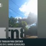 24 de diciembre con voraz incendio en bodega de barrio Acahualinca-Managua 24 de diciembre con voraz incendio en bodega de barrio Acahualinca-Managua