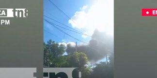 24 de diciembre con voraz incendio en bodega de barrio Acahualinca-Managua