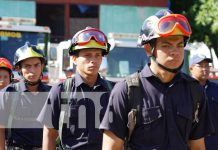 Bomberos ya listos para actuar ante cualquier emergencia de diciembre Foto: Preparación de bomberos en Nicaragua / TN8