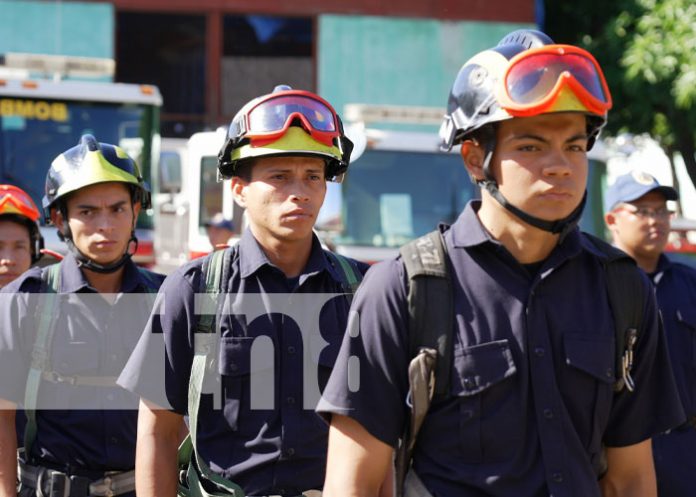 Foto: Preparación de bomberos en Nicaragua / TN8