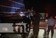 Hombre muere tras impactar contra un camión estacionado en Chinandega Foto: Muerte en Chinandega por accidente de tránsito / TN8