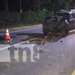 Cuantiosas pérdidas materiales tras accidente de tránsito en Carretera a Masaya