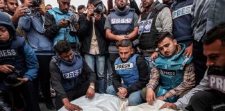 Foto: Intensos asesinatos a periodistas en Gaza /cortesía
