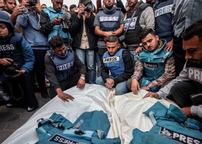 Foto: Intensos asesinatos a periodistas en Gaza /cortesía