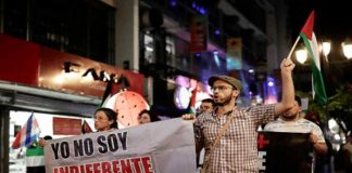 Foto: Siria protesta por la paz de Gaza /cortesía