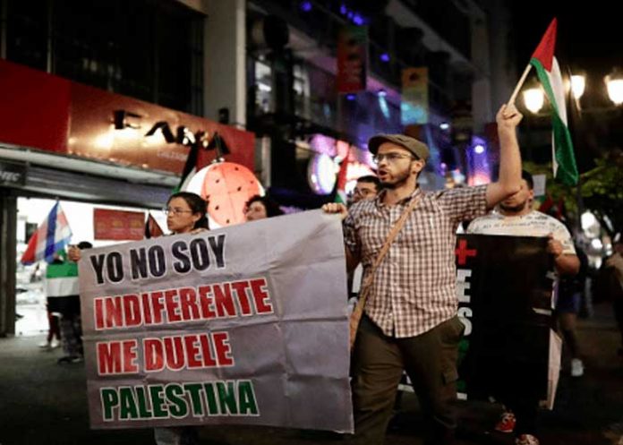 Foto: Siria protesta por la paz de Gaza /cortesía