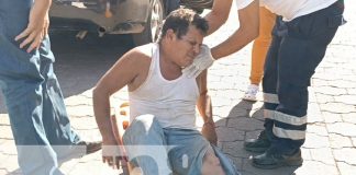 Foto: Ciclista resulta herido tras choque con taxi en Juigalpa, Chontales/TN8