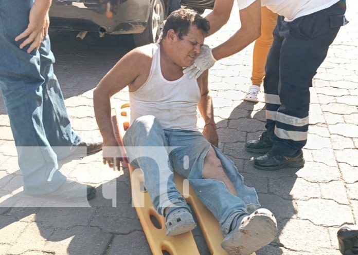 1 Foto: Ciclista resulta herido tras choque con taxi en Juigalpa, Chontales/TN8