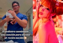 Pediatra arrulla a bebé a recién nacido con canción de Yeri Mua