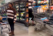 Temblaba de frío: Una madre lleva a su hijo desnudo al super (Video) Temblaba de frío: Una madre lleva a su hijo desnudo al super (Video)