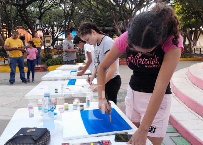 Foto: MEFCCA promueve el arte en niños y adolescentes a través de la pintura en Nandaime /TN8