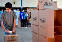 Foto: Simulacro electoral en El Salvador /cortesía