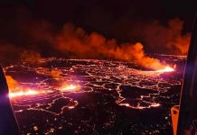 Espectacular Erupción Volcánica Ilumina el Cielo de Islandia Foto: Espectacular Erupción Volcánica Ilumina el Cielo de Islandia / Cortesía