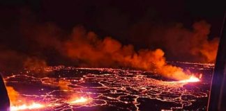 Foto: Espectacular Erupción Volcánica Ilumina el Cielo de Islandia / Cortesía