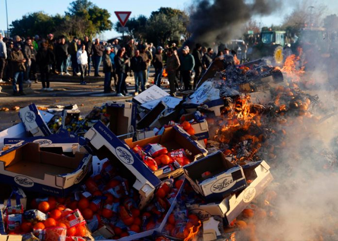 Foto: Bloqueo agrícola en París /cortesía
