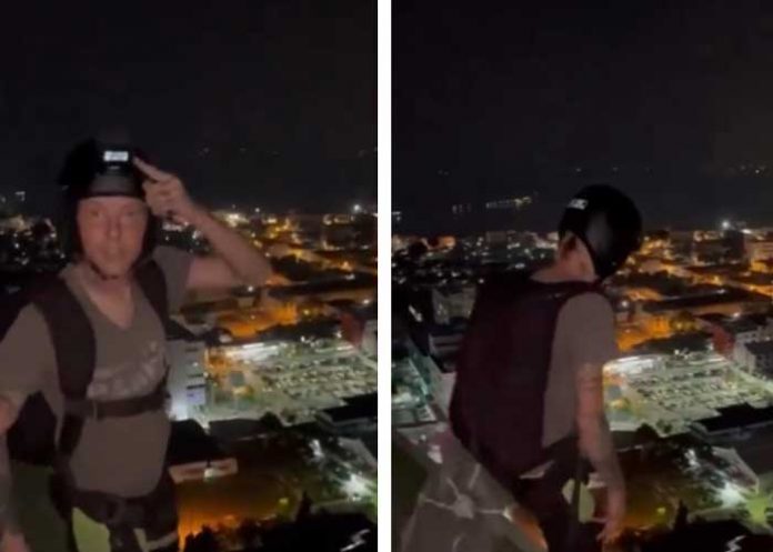 Salto extremo: Muere paracaidista tras saltar de un edificio en Tailandia