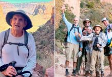 Abuelito de 92 años rompe el récord Guinness al cruzar a pie el Gran Cañón del Colorado Foto: El Gran Cañón Motivación extra /cortesía
