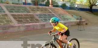 Inauguración del año deportivo de ciclismo en Villa Progreso, Managua