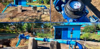 Foto: Instalación de un nuevo pozo en el Barrio Rigoberto López Pérez en Managua/Cortesía
