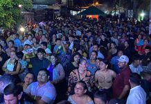 Foto: Con una concurrida calle cerrada, El Rosario-Carazo pone fin a sus festividades/Cortesía