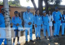 Barrio Omar Torrijos, en Managua, recibe visita de brigadistas del MINSA Foto: Brigadistas del MINSA visitan viviendas en Managua / TN8