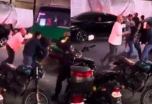 Busero golpea brutalmente a mujer en México