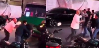 Busero golpea brutalmente a mujer en México
