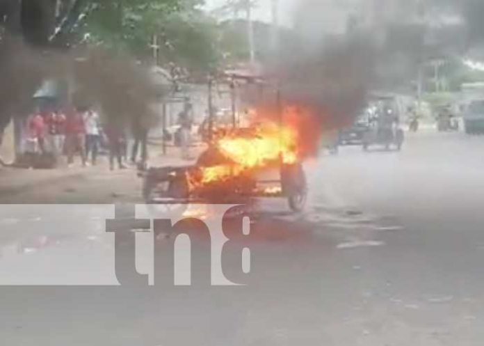 capo-was Foto: Incendio de una caponera en Waspán Sur, Managua / TN8