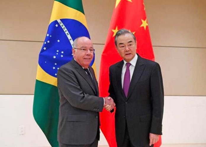 Cancilleres de Brasil y China fortalecerán relación estratégica