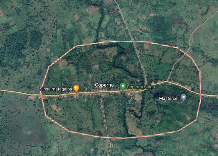 Foto: Mapa de Coperna, Siuna