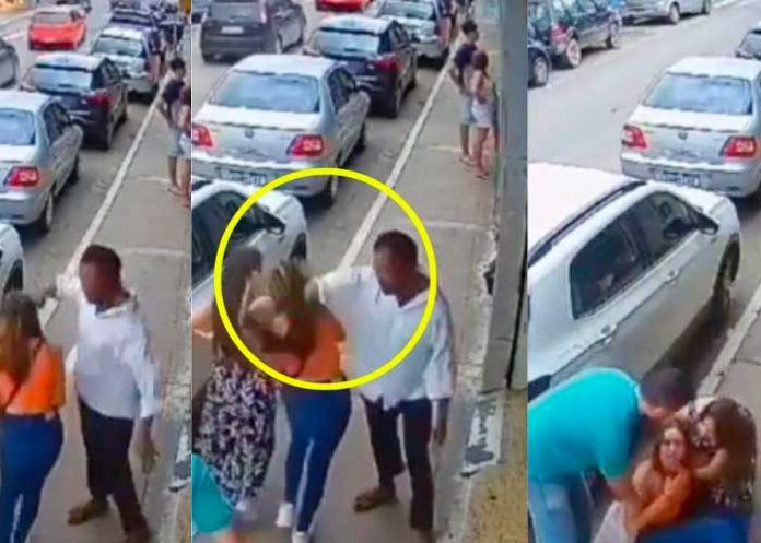Detienen a sujeto que dio puñetazo a mujer en Brasil