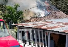 Tarde de incendios: Uno en el Distrito VII de Managua y otro en Mateare Foto: Incendio en una vivienda de Managua / TN8