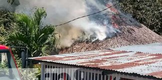 Foto: Incendio en una vivienda de Managua / TN8