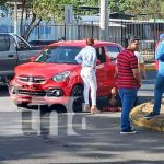 Invasión de carril causa accidente con dos lesionados en Managua Foto: Invasión de carril en Managua / TN8