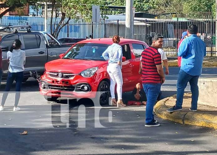 Foto: Invasión de carril en Managua / TN8
