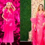 Margot Robbie deslumbra en los Globos de Oro 2024