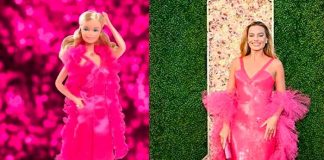 Margot Robbie deslumbra en los Globos de Oro 2024