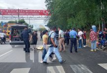 ¡Primer motociclista que fallece en 2024! Terrible accidente en La Kativo, Managua Foto: Fallecimiento de motociclista en Managua / TN8