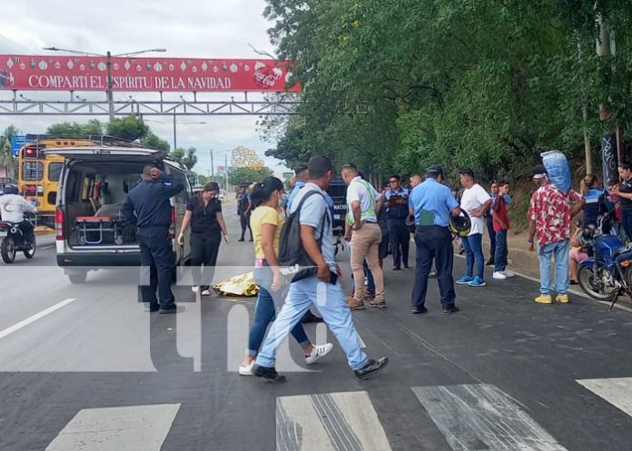 Foto: Fallecimiento de motociclista en Managua / TN8