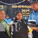 Foto: Material escolar para hijos de policías en Nueva Segovia / TN8