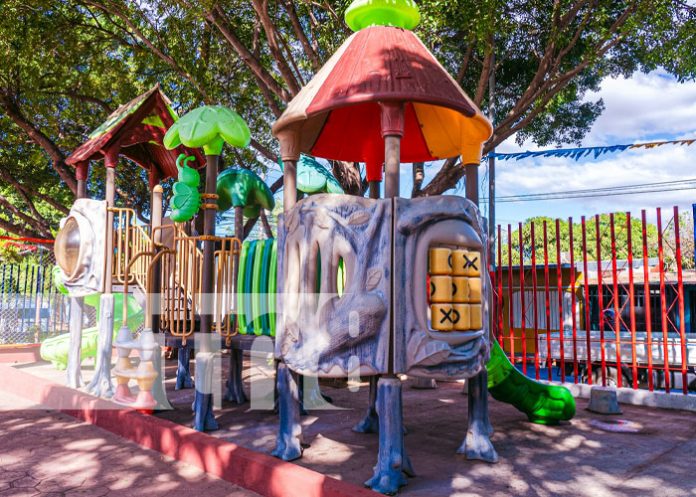 Foto: Parque renovado en el barrio La URSS, Managua / TN8