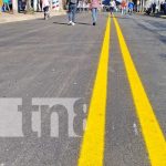 Inauguran calles en la pista principal del barrio Santa Ana en Managua Inauguran calles en la pista principal del barrio Santa Ana en Managua