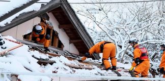 Foto: Nevadas paralizantes en Japón /cortesía
