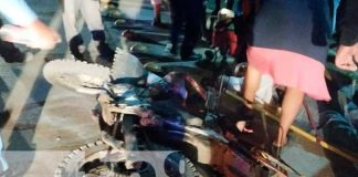 Foto: Choque entre camioneta y motocicletas en Bocana de Paiwas/TN8