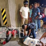 Foto: Entre la vida y la muerte: Motociclista se estrella con objeto fijo en Las Piedrecitas / TN8