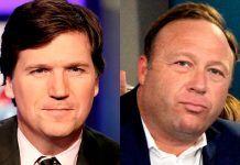 Foto: Alex Jones y Tucker Carlson /cortesía