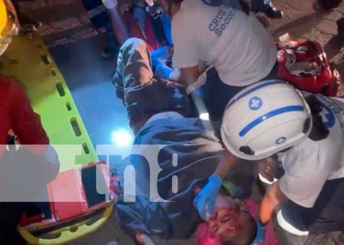 Accidente nocturno en barrio El Paraíso deja dos personas heridas en Estelí