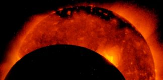 Foto: Eclipse en Marte /cortesía