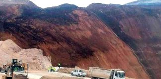 Foto: Deslizamiento en mina de Türkiye /cortesía